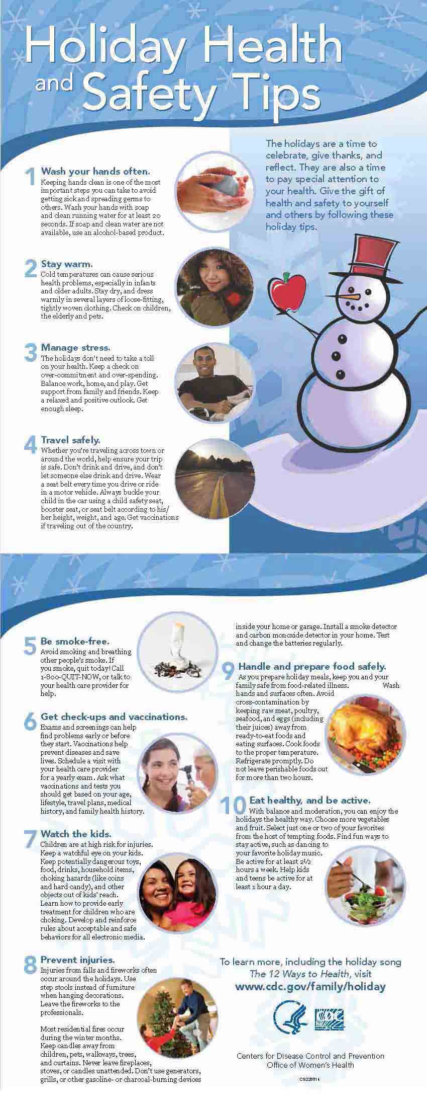 Infographic: Holiday Health And Safety Tips - MSD Manual Consumer Version